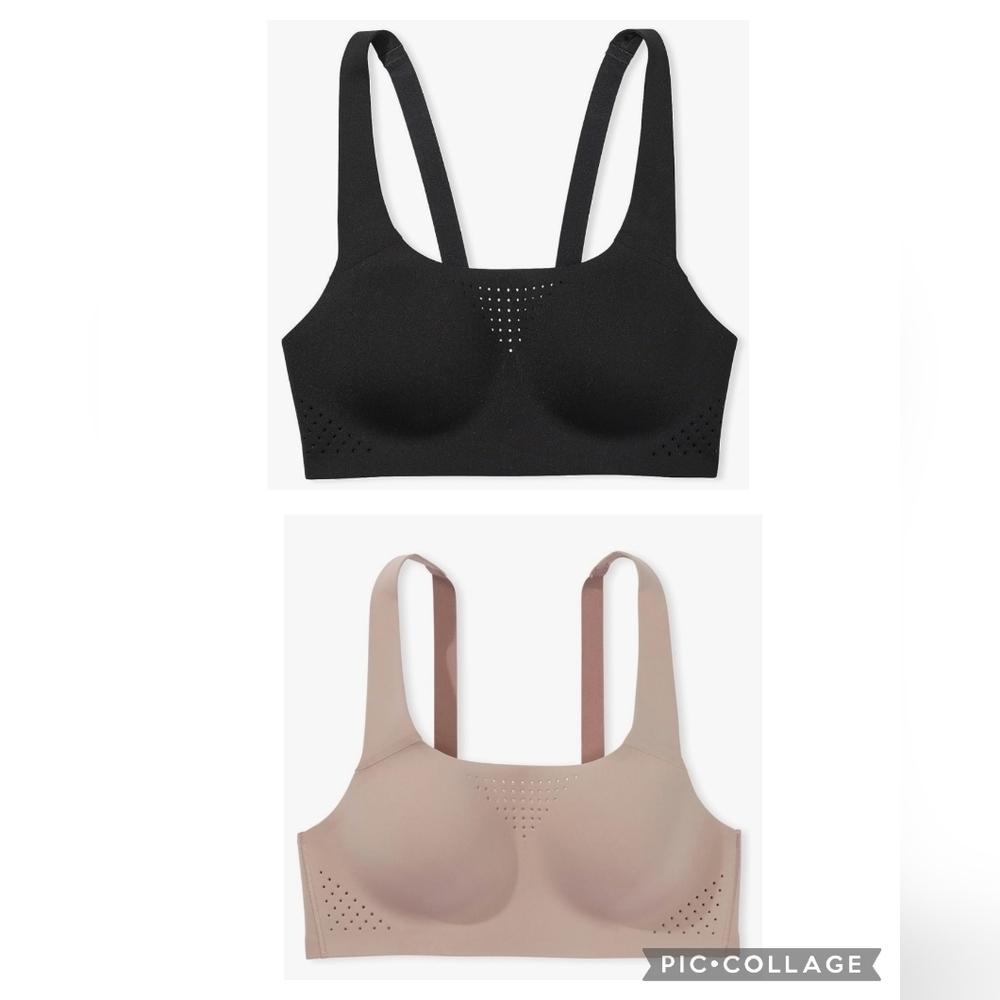 Victoria's Secret Black and Tan Racerback Bra ,2 Pack